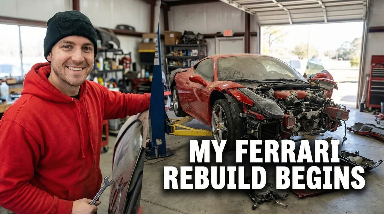 Rebuilding a Totaled Ferrari in My Garage