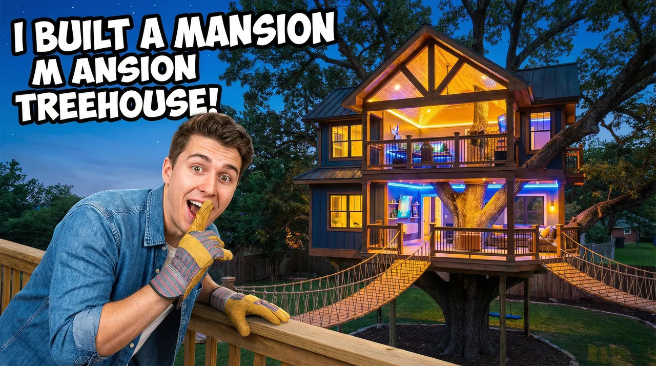 Building a Treehouse Mansion in My Backyard